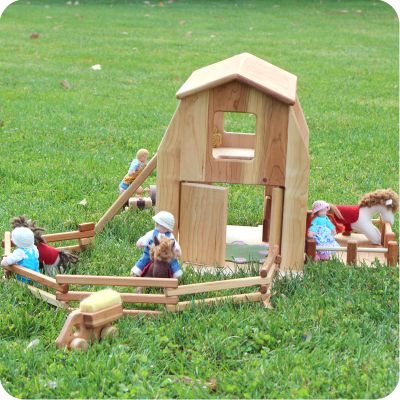 Wooden Farmhouse Play Barn 