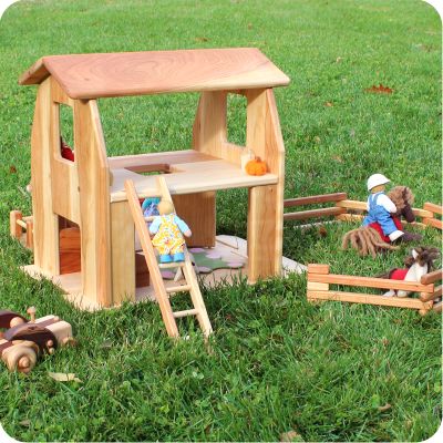 Wooden Farmhouse Play Barn