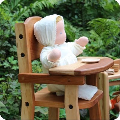 Waldorf baby doll (high chair sold separately) 