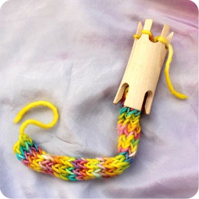 Knitting Tower Kit, what you can make on the 6 prong side