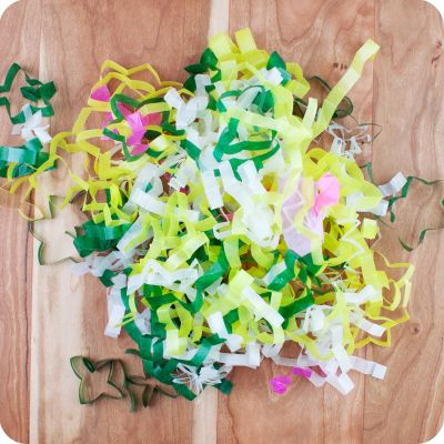 Easter Grass made with Kite paper sheets